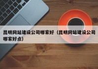 昆明网站建设公司哪家好（昆明网站建设公司哪家好点）