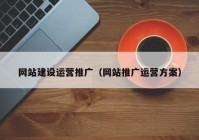 网站建设运营推广（网站推广运营方案）