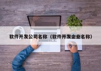 软件开发公司名称（软件开发企业名称）