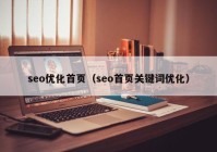 seo优化首页（seo首页关键词优化）