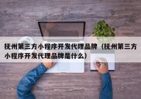 抚州第三方小程序开发代理品牌（抚州第三方小程序开发代理品牌是什么）