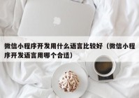 微信小程序开发用什么语言比较好（微信小程序开发语言用哪个合适）