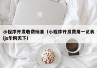 小程序开发收费标准（小程序开发费用一览表ijs华网天下）