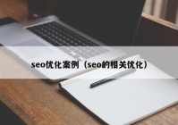 seo优化案例（seo的相关优化）