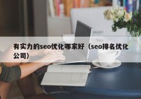 有实力的seo优化哪家好（seo排名优化公司）