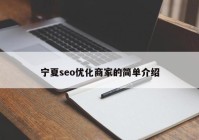 宁夏seo优化商家的简单介绍